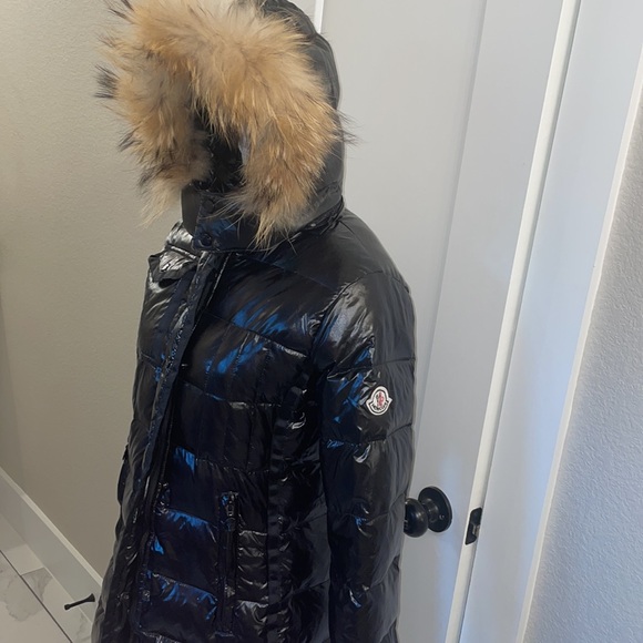 Winter Black Jacket Real Fur Size 1 - Picture 6 of 17